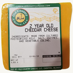 1 lb. 2 Year Old Cheddar